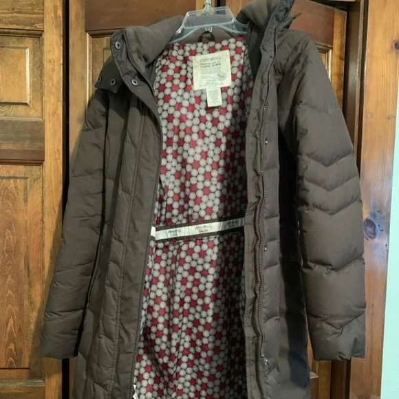 Women's Quilted Brown Coat - Picture 2 of 3